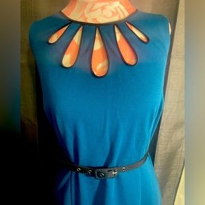Apt 9 Teal and black cutout sheath dress nwt size Medium